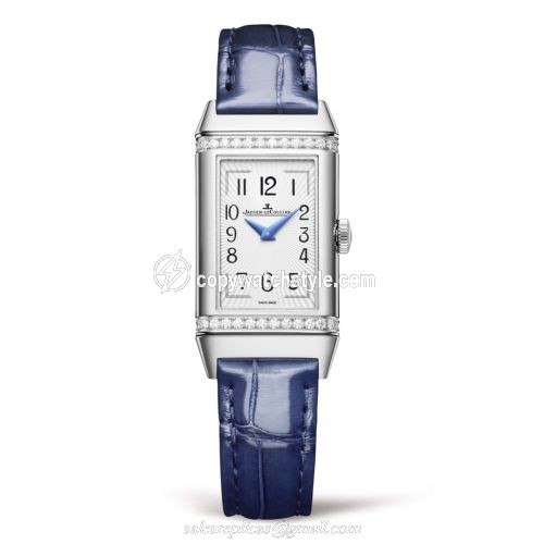 Jaeger-LeCoultre Reverso Duetto Stainless Steel / Silver / Alligator 3348420 Jaeger-LeCoultre Reverso Duetto Stainless Steel / Silver / Alligator 3348420