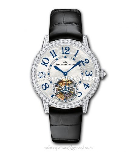 Jaeger-LeCoultre Rendez-Vous Tourbillon White Gold Mother of Pearl Blue 3413408