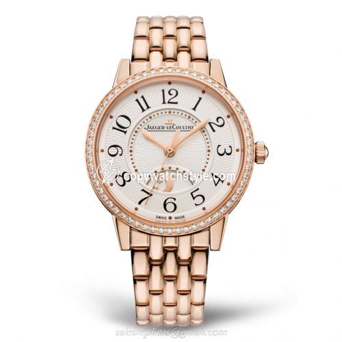 Jaeger-LeCoultre Rendez-Vous Night & Day Medium Pink Gold / Diamond / Silver / Bracelet 3442130