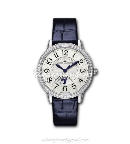 Jaeger-LeCoultre Rendez-Vous Night & Day Stainless Steel / Silver / Blue Alligator 3448420 Jaeger-LeCoultre Rendez-Vous Night & Day Stainless Steel / Silver / Blue Alligator 3448420