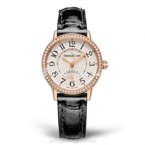 Jaeger-LeCoultre Rendez-Vous Night & Day Small Pink Gold / Diamond / Silver / Alligator 3462430 Jaeger-LeCoultre Rendez-Vous Night & Day Small Pink Gold / Diamond / Silver / Alligator 3462430