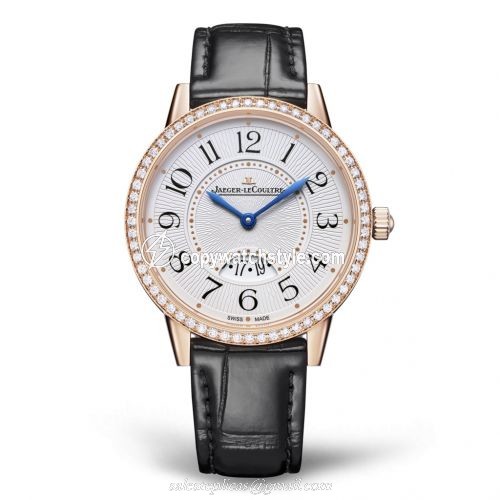 Jaeger-LeCoultre Rendez-Vous Date Medium Quartz Pink Gold / Diamond / Silver / Alligator 3472530 Jaeger-LeCoultre Rendez-Vous Date Medium Quartz Pink Gold / Diamond / Silver / Alligator 3472530