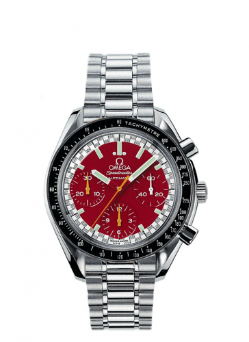 Omega Speedmaster Reduced Stainless Steel / Red / Bracelet / Schumacher 3510.61.00 Omega Speedmaster Reduced Stainless Steel / Red / Bracelet / Schumacher 3510.61.00