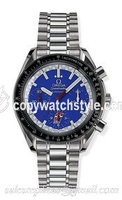 Omega Speedmaster Reduced Stainless Steel / Blue / Bracelet / Cart 3510.80.00 Omega Speedmaster Reduced Stainless Steel / Blue / Bracelet / Cart 3510.80.00