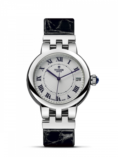 Tudor Clair de Rose 34 Stainless Steel / Silver-Roman/ Alligator 35800-0003 Tudor Clair de Rose 34 Stainless Steel / Silver-Roman/ Alligator 35800-0003