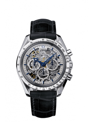 Omega Speedmaster Broad Arrow Platinum / Skeleton 3658.50.31