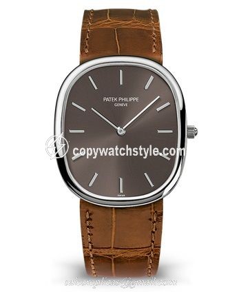 Patek Philippe Golden Ellipse 3738 White Gold / Grey 3738/100G-012 Patek Philippe Golden Ellipse 3738 White Gold / Grey 3738/100G-012