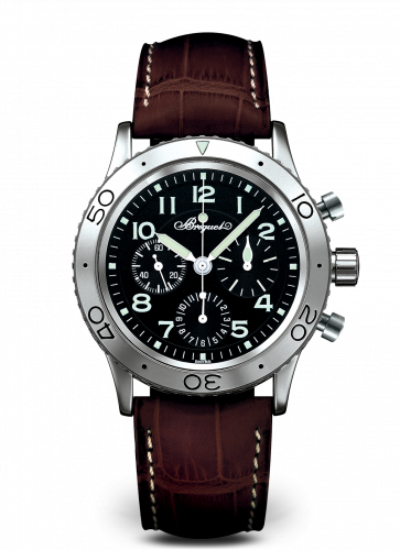 Breguet Type XX Stainless Steel / Black / Alligator 3800ST/92/9W6 Breguet Type XX Stainless Steel / Black / Alligator 3800ST/92/9W6