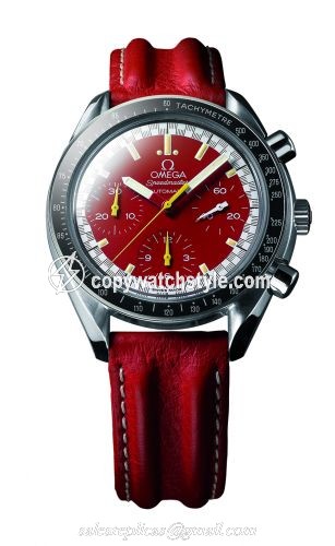 Omega Speedmaster Reduced Stainless Steel / Red / Strap / Schumacher 3810.61.41 Omega Speedmaster Reduced Stainless Steel / Red / Strap / Schumacher 3810.61.41