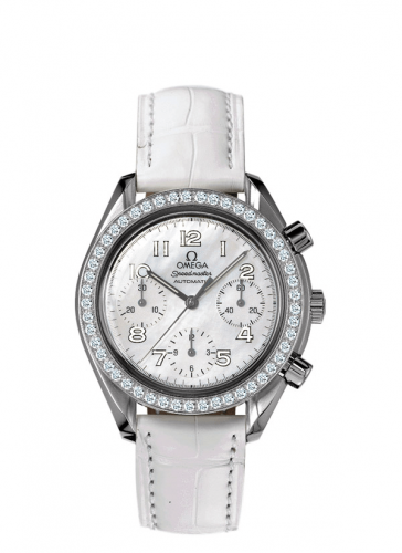 Omega Speedmaster Reduced Ladies Stainless Steel / MOP / Diamond / Grey 3815.70.36