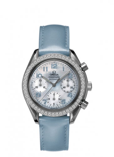 Omega Speedmaster Reduced Ladies Stainless Steel / Diamond / MOP / Blue 3815.71.53 Omega Speedmaster Reduced Ladies Stainless Steel / Diamond / MOP / Blue 3815.71.53