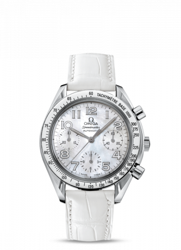 Omega Speedmaster Reduced Ladies Stainless Steel / MOP / White 3834.70.36 Omega Speedmaster Reduced Ladies Stainless Steel / MOP / White 3834.70.36