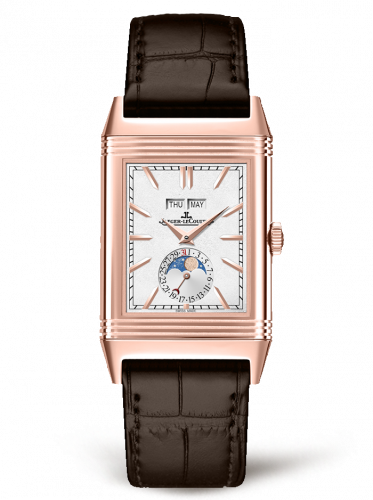 Jaeger-LeCoultre Reverso Tribute Calendar Pink Gold / Silver / Alligator 3912420 Jaeger-LeCoultre Reverso Tribute Calendar Pink Gold / Silver / Alligator 3912420