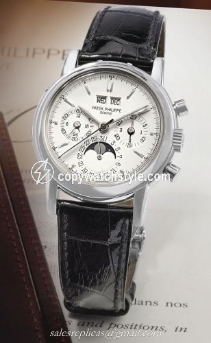 Patek Philippe Perpetual Calendar Chronograph 3970 White Gold / Silver 3970EG-016 Patek Philippe Perpetual Calendar Chronograph 3970 White Gold / Silver 3970EG-016