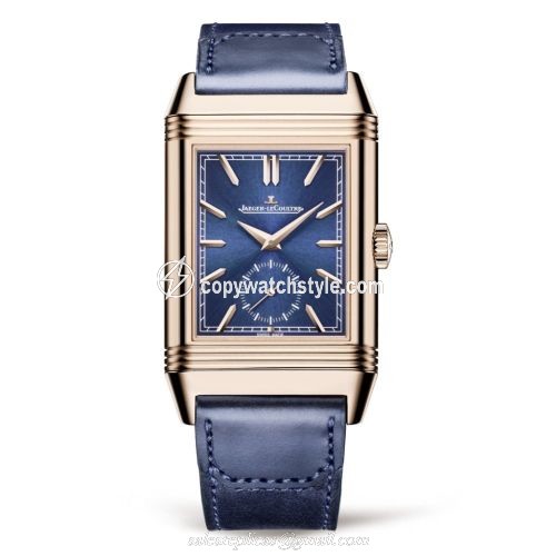 Jaeger-LeCoultre Reverso Tribute Duoface Fagliano Pink Gold / Blue 398258J
