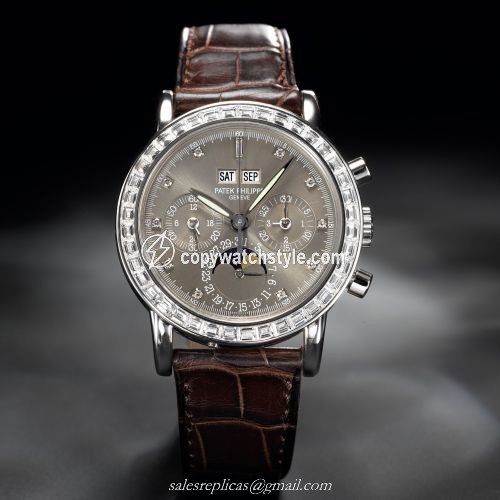 Patek Philippe Perpetual Calendar Chronograph 3990 Platinum / Slate 3990P-XX1