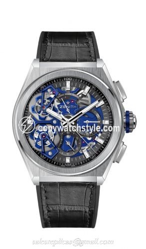 Zenith Defy Double Tourbillon Platinum / Skeleton / Alligator 40.9000.9020/78.R582 Zenith Defy Double Tourbillon Platinum / Skeleton / Alligator 40.9000.9020/78.R582