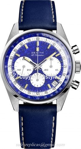 Zenith El Primero A386 Platinum / Lapis Lazuli / Phillips 40.P386.400/57.C842 Zenith El Primero A386 Platinum / Lapis Lazuli / Phillips 40.P386.400/57.C842