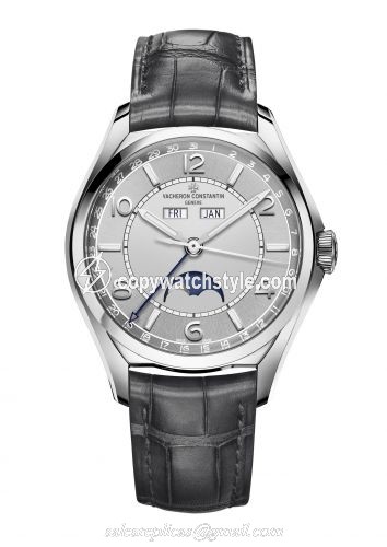 Vacheron Constantin FiftySix Complete Calendar Stainless Steel / Silver 4000E/000A-B439 Vacheron Constantin FiftySix Complete Calendar Stainless Steel / Silver 4000E/000A-B439