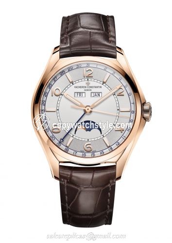Vacheron Constantin FiftySix Complete Calendar Pink Gold / Silver 4000E/000R-B438 Vacheron Constantin FiftySix Complete Calendar Pink Gold / Silver 4000E/000R-B438