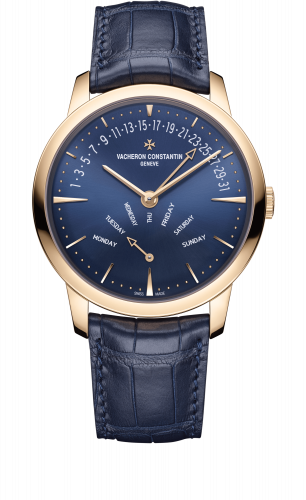 Vacheron Constantin Patrimony Retrograde Day-Date Pink Gold / Blue 4000U/000R-B516