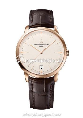 Vacheron Constantin Patrimony 36mm Self-Winding Pink Gold / Silver 4100U/000R-B180 Vacheron Constantin Patrimony 36mm Self-Winding Pink Gold / Silver 4100U/000R-B180
