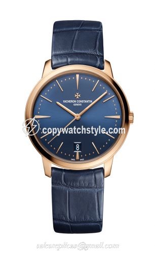 Vacheron Constantin Patrimony 36mm Self-Winding Pink Gold / Blue 4100U/000R-B643
