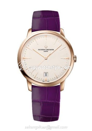 Vacheron Constantin Patrimony 36mm Self-Winding Pink Gold / Silver 4100U/001R-B180 Vacheron Constantin Patrimony 36mm Self-Winding Pink Gold / Silver 4100U/001R-B180