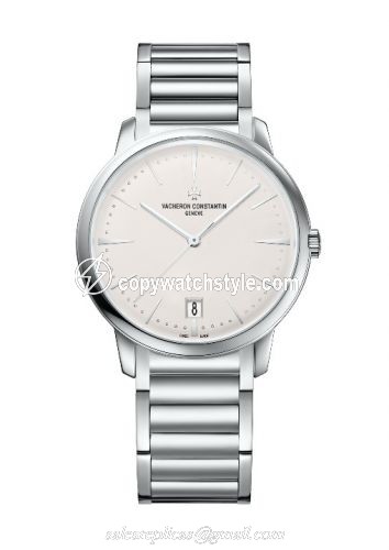 Vacheron Constantin Patrimony 36mm Self-Winding White Gold / Silver / Bracelet 4100U/110G-B181