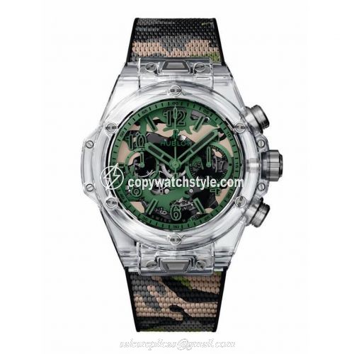 Hublot Big Bang Unico 45 Sapphire Camouflage Japan 411.JX.0190.RX.CAM19 Hublot Big Bang Unico 45 Sapphire Camouflage Japan 411.JX.0190.RX.CAM19
