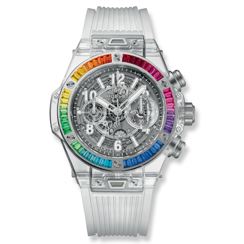 Hublot Big Bang Unico 45 Sapphire / Rainbow 411.JX.4803.RT.4099 Hublot Big Bang Unico 45 Sapphire / Rainbow 411.JX.4803.RT.4099
