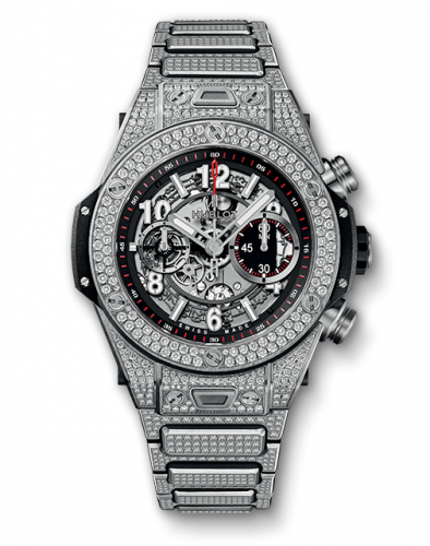 Hublot Big Bang Unico 45 Titanium / Pave / Bracelet 411.NX.1170.NX.3704 Hublot Big Bang Unico 45 Titanium / Pave / Bracelet 411.NX.1170.NX.3704