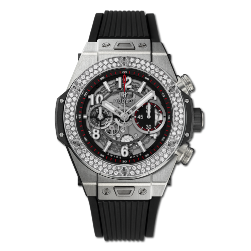 Hublot Big Bang Unico 45 Titanium / Diamonds / Black 411.NX.1170.RX.1104 Hublot Big Bang Unico 45 Titanium / Diamonds / Black 411.NX.1170.RX.1104