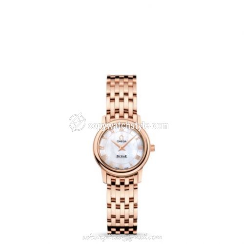 Omega De Ville Prestige Quartz 22 Red Gold / MOP / Bracelet 4116.70.00 Omega De Ville Prestige Quartz 22 Red Gold / MOP / Bracelet 4116.70.00