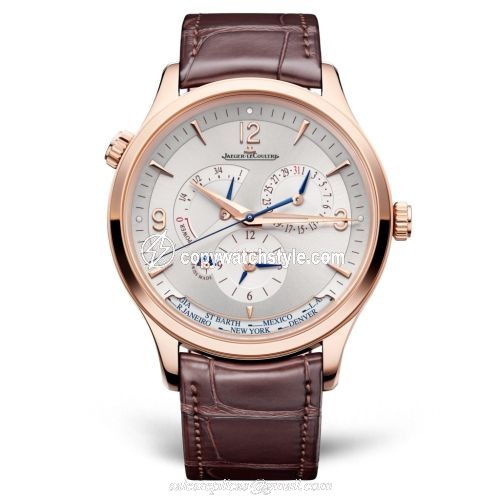 Jaeger-LeCoultre Master Control Geographic Pink Gold / Silver / Alligator 4122520 Jaeger-LeCoultre Master Control Geographic Pink Gold / Silver / Alligator 4122520