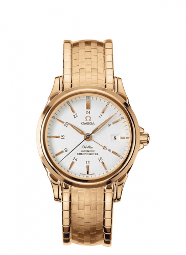 Omega De Ville Co-Axial 38.7 GMT Yellow Gold / Silver / Bracelet 4133.30.00 Omega De Ville Co-Axial 38.7 GMT Yellow Gold / Silver / Bracelet 4133.30.00