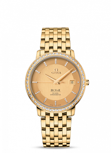 Omega De Ville Prestige Co-Axial 36.5 Yellow Gold / Diamond / Bracelet 413.55.37.20.58.001 Omega De Ville Prestige Co-Axial 36.5 Yellow Gold / Diamond / Bracelet 413.55.37.20.58.001
