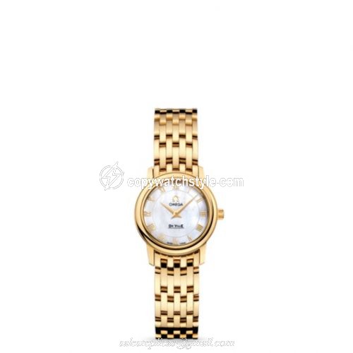 Omega De Ville Prestige Quartz 22 Yellow Gold / MOP / Bracelet 4170.71.00 Omega De Ville Prestige Quartz 22 Yellow Gold / MOP / Bracelet 4170.71.00