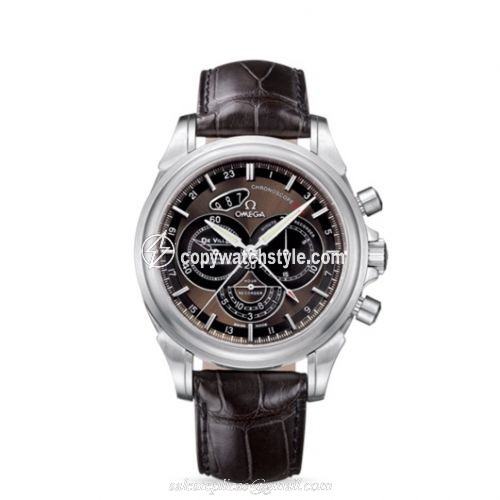 Omega De Ville Co-Axial 44 Chronoscope GMT Stainless Steel / Brown 422.13.44.52.13.001 Omega De Ville Co-Axial 44 Chronoscope GMT Stainless Steel / Brown 422.13.44.52.13.001