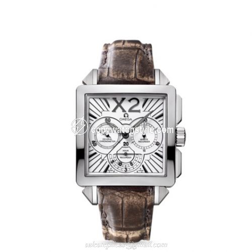 Omega De Ville X2 Co-Axial 37 Chronograph Stainless Steel / Silver 423.13.37.50.02.001