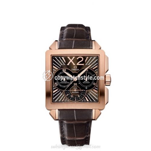 Omega De Ville X2 Co-Axial 37 Chronograph Red Gold / Brown 423.53.37.50.01.001 Omega De Ville X2 Co-Axial 37 Chronograph Red Gold / Brown 423.53.37.50.01.001