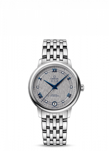 Omega De Ville Prestige Co-Axial 32.7 Stainless Steel / Vintage Grey Silk / Bracelet 424.10.33.20.56.002