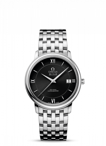 Omega De Ville Prestige Co-Axial 36.8 Stainless Steel / Black / Bracelet 424.10.37.20.01.001
