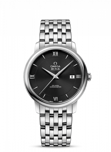 Omega De Ville Prestige Co-Axial 39.5 Stainless Steel / Black / Bracelet 424.10.40.20.01.001 Omega De Ville Prestige Co-Axial 39.5 Stainless Steel / Black / Bracelet 424.10.40.20.01.001