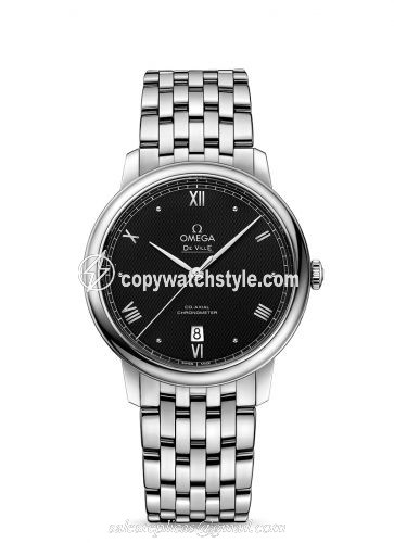 Omega De Ville Prestige Co-Axial 39.5 Stainless Steel / Vintage Black / Bracelet 424.10.40.20.01.002 Omega De Ville Prestige Co-Axial 39.5 Stainless Steel / Vintage Black / Bracelet 424.10.40.20.01.002