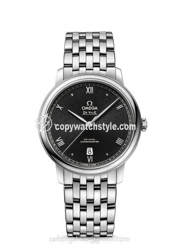 Omega De Ville Prestige Co-Axial 39.5 Stainless Steel / Black Sunburst / Bracelet 424.10.40.20.01.003 Omega De Ville Prestige Co-Axial 39.5 Stainless Steel / Black Sunburst / Bracelet 424.10.40.20.01.003