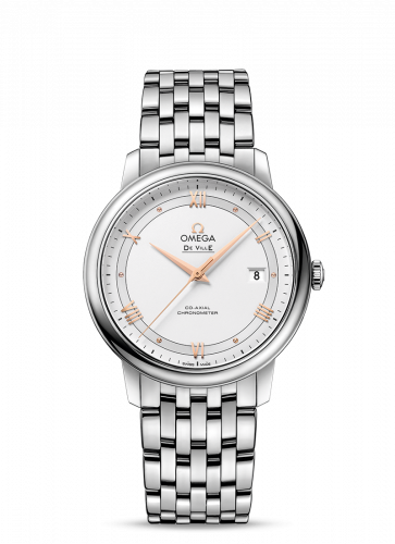 Omega De Ville Prestige Co-Axial 39.5 Stainless Steel / Vintage Silver / Bracelet 424.10.40.20.02.002 Omega De Ville Prestige Co-Axial 39.5 Stainless Steel / Vintage Silver / Bracelet 424.10.40.20.02.002
