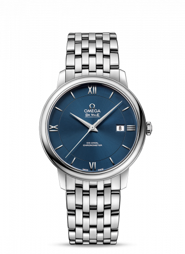 Omega De Ville Prestige Co-Axial 39.5 Stainless Steel / Blue / Bracelet 424.10.40.20.03.001