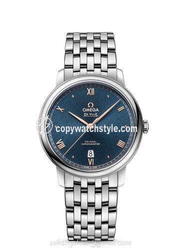 Omega De Ville Prestige Co-Axial 39.5 Stainless Steel / Blue Sunburst / Bracelet 424.10.40.20.03.004 Omega De Ville Prestige Co-Axial 39.5 Stainless Steel / Blue Sunburst / Bracelet 424.10.40.20.03.004