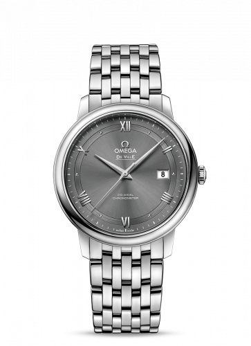 Omega De Ville Prestige Co-Axial 39.5 Stainless Steel / Vintage Grey / Bracelet 424.10.40.20.06.001